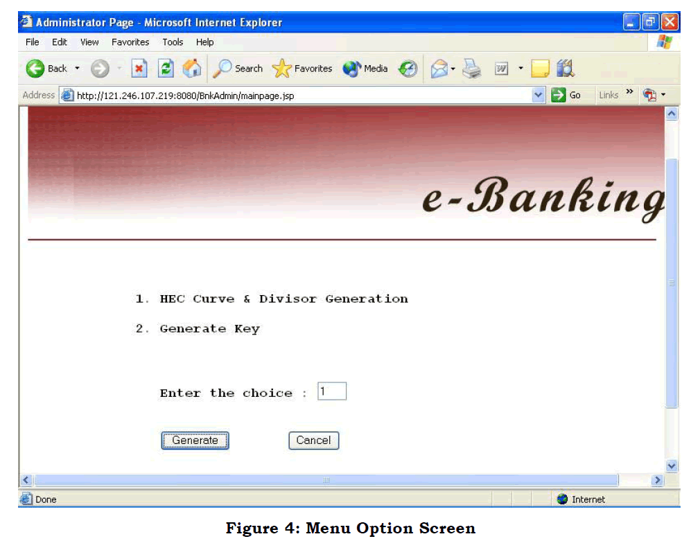 internet-banking-commerce-Menu-Option-Screen